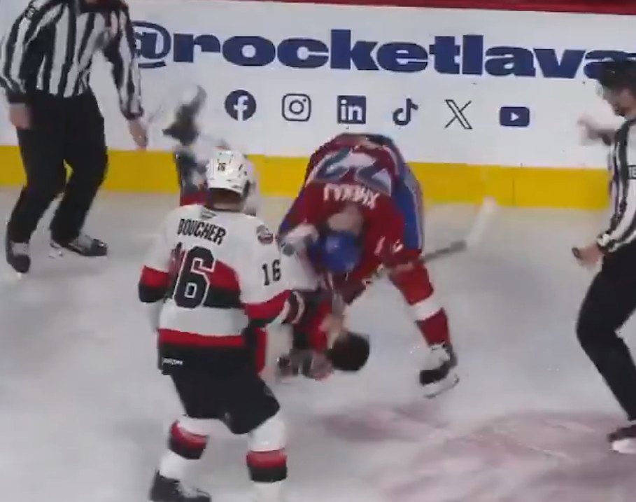 Bagarre : le pauvre joueur des Sens malmené par Arber Xhekaj