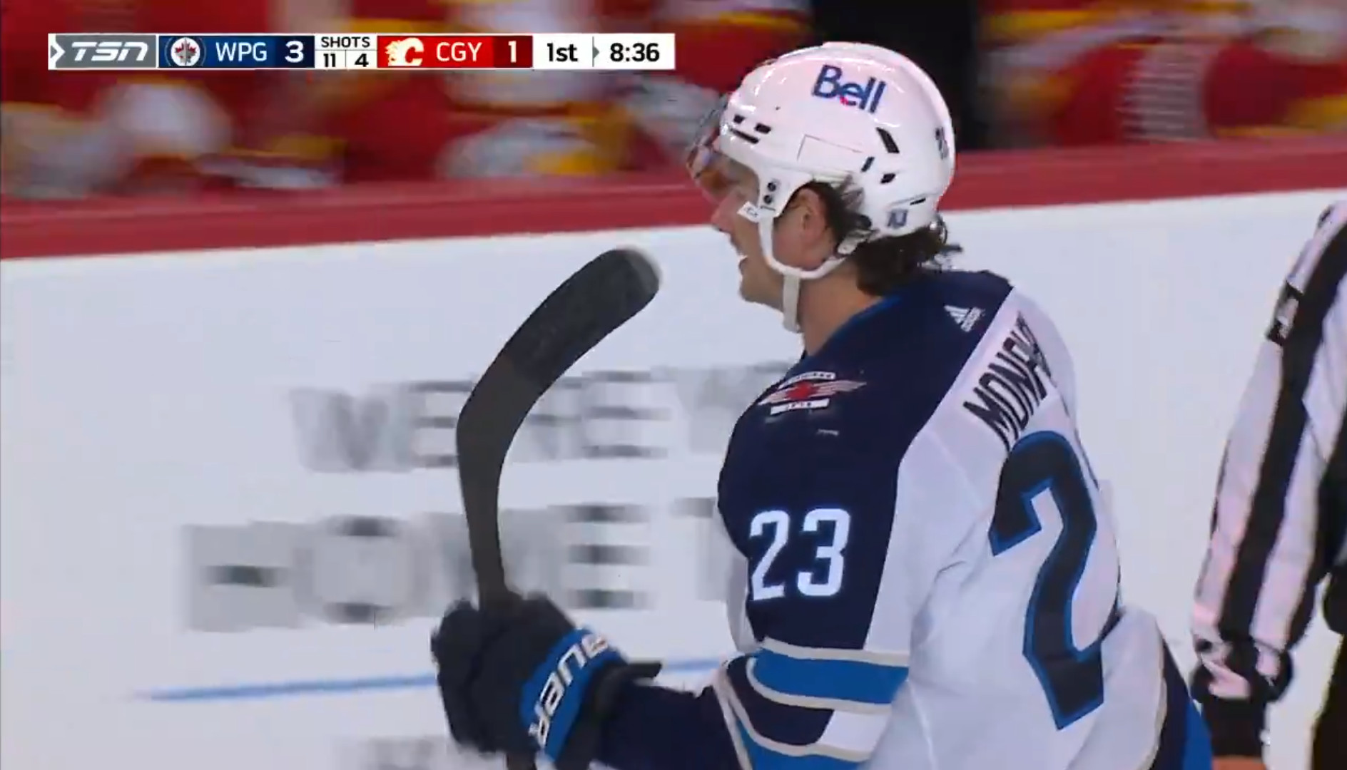 Tour du chapeau naturel pour Sean Monahan cet après-midi