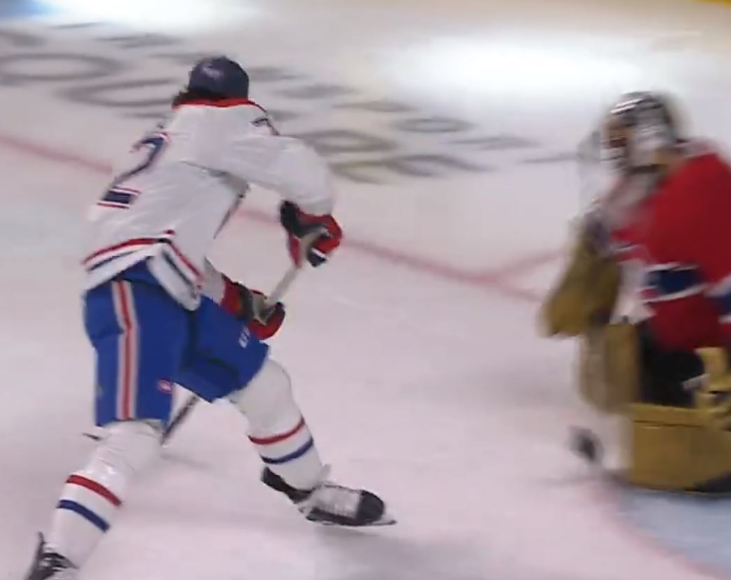 Arber Xhekaj vole le spectacle au concours d'habiletés