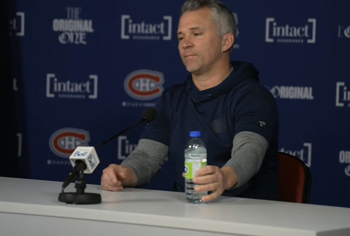 Martin St-Louis refuse de répondre à une question de Martin McGuire