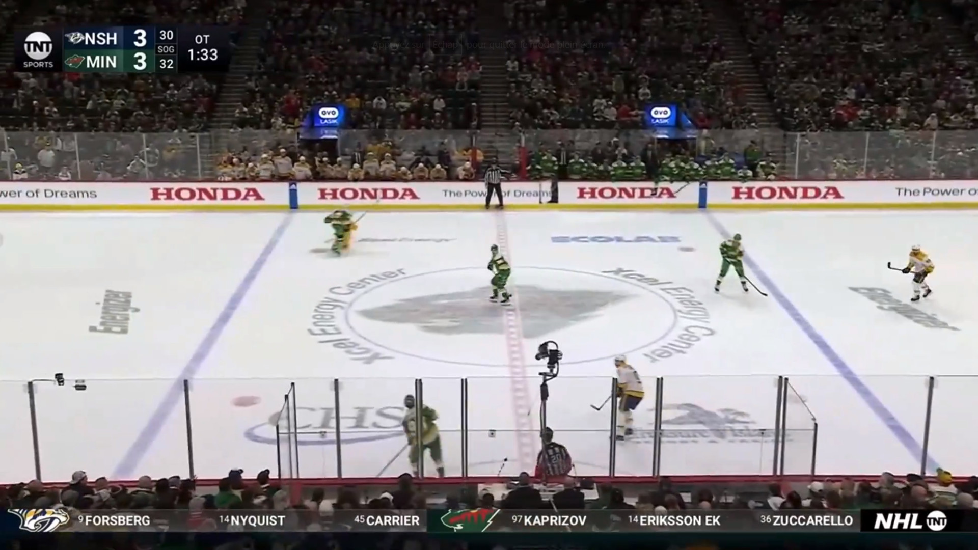 Le Wild retire son gardien en prolongation et gagne le match