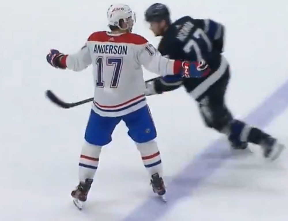 Josh Anderson doit recevoir le même traitement que Joel Armia