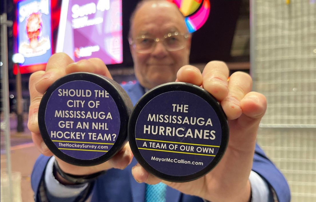 Mississauga : un candidat à la mairie veut une équipe de la LNH
