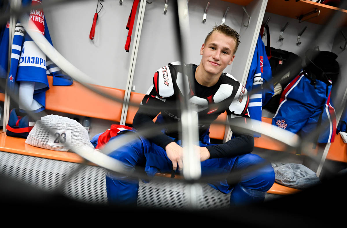 Ivan Demidov n'a pas pris part au match intra-équipe du SKA aujourd'hui