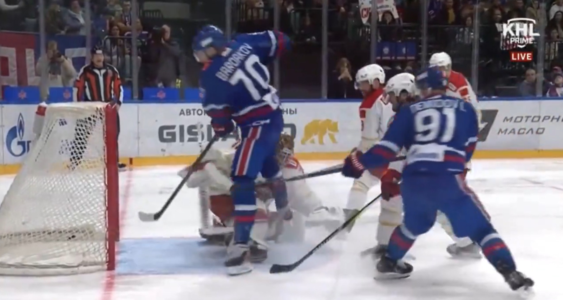 Seulement 7:32 de temps de jeu pour Demidov aujourd'hui (et il a récolté une passe)