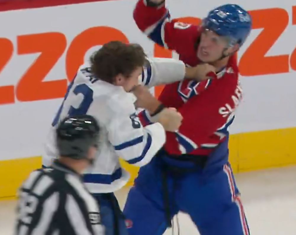 Un deuxième combat en carrière pour Juraj Slafkovsky