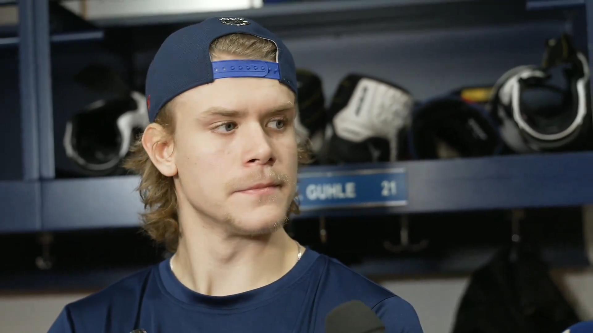 Kaiden Guhle a recommencé à patiner ce matin