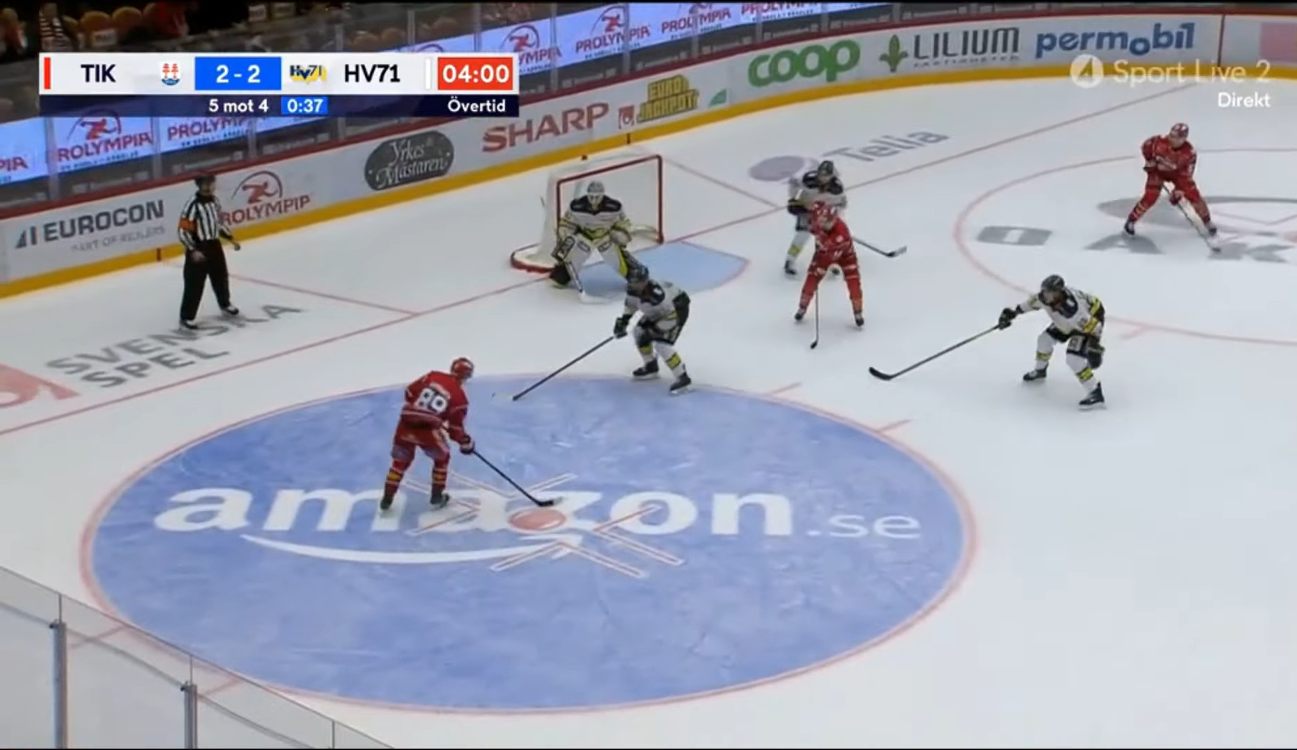 Deux points pour Oliver Kapanen à son premier match en Suède