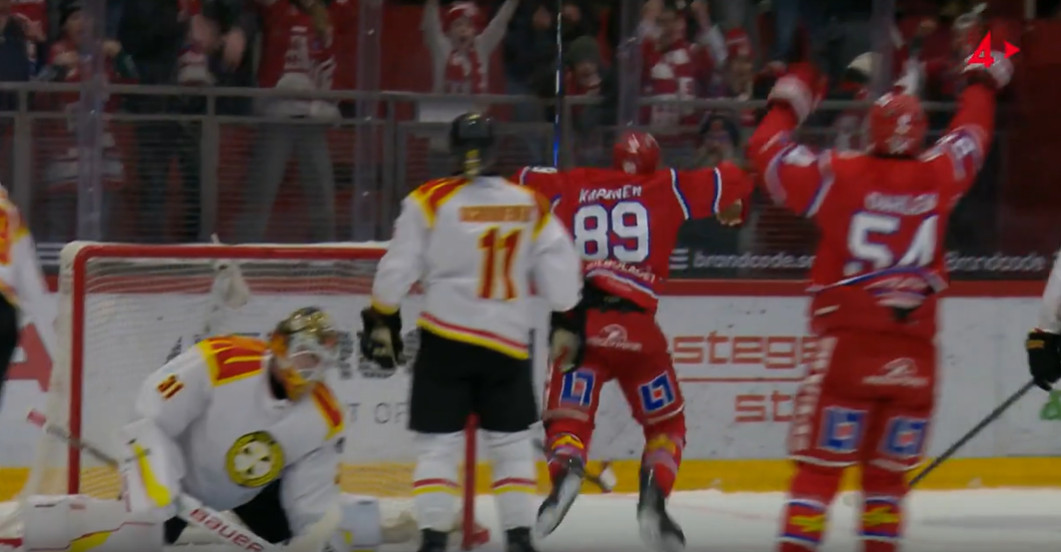 Oliver Kapanen joue à un rythme d'un point par match en Suède