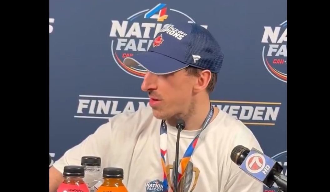 Brad Marchand a passé son message aux frères Tkachuk après la victoire canadienne