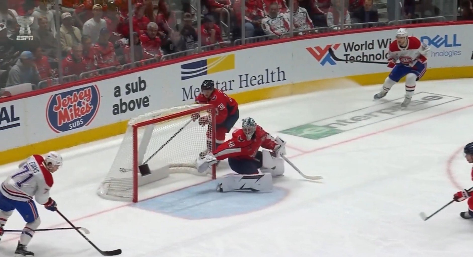 Ça fait plus de trois mois que Jake Evans n'a pas marqué sur un gardien