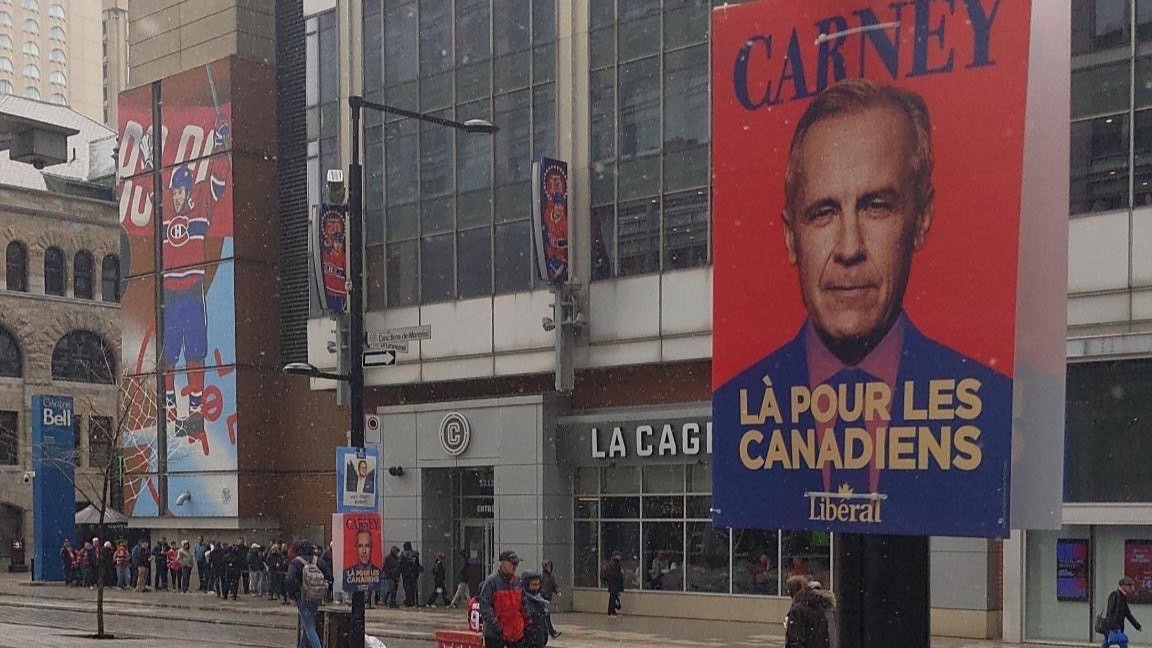 Pancartes électorales de Demidov : le Parti libéral a fait la même chose, mais avec Mark Carney