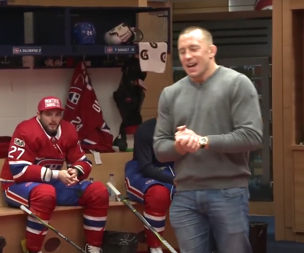 Georges St-Pierre pense qu'il pourrait être un bon support moral pour le Canadien