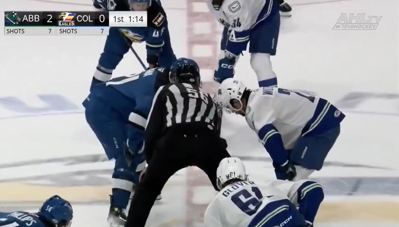 Le descripteur des Canucks d'Abbotsford s'est fait attaquer en plein match par un partisan