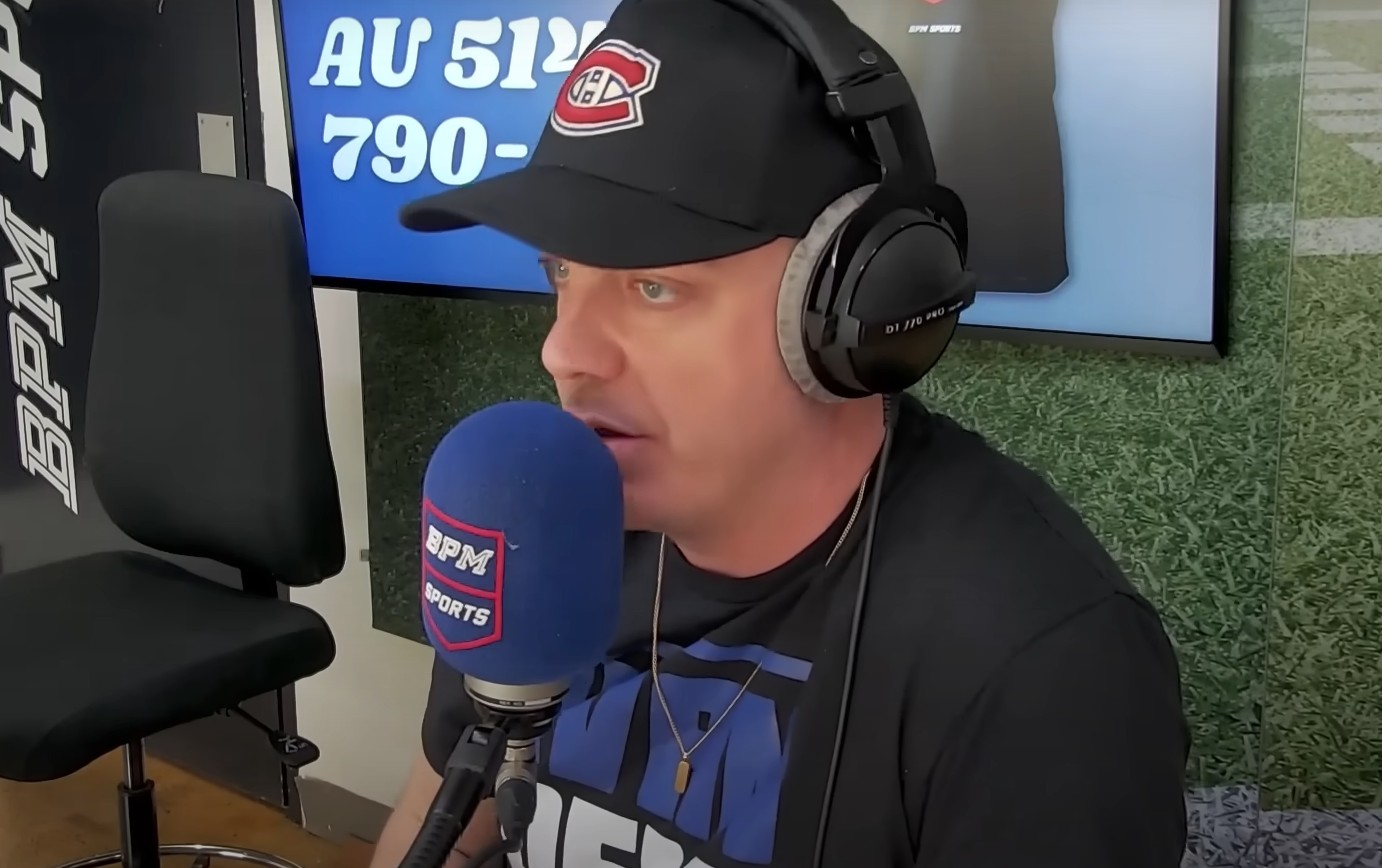 BPM Sports : Max Lalonde perd son micro dans l'émission du matin