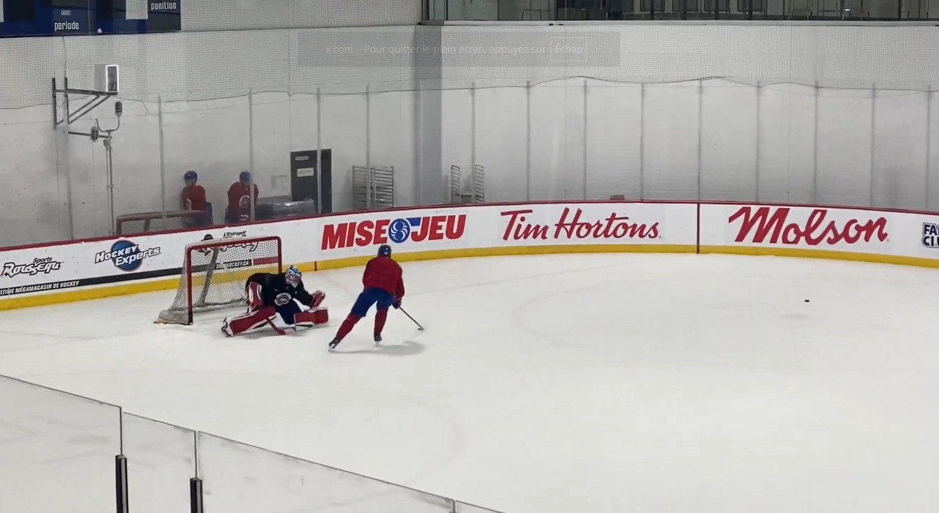 Images : Noah Dobson a sorti ses mains à l&#039;entraînement aujourd&#039;hui