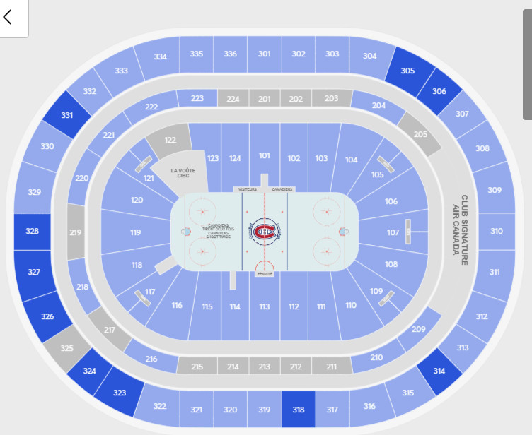 Terminé, le niveau 400 au Centre Bell