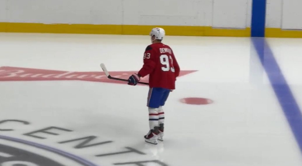 Voici les trios sans Zachary Bolduc à l'entraînement