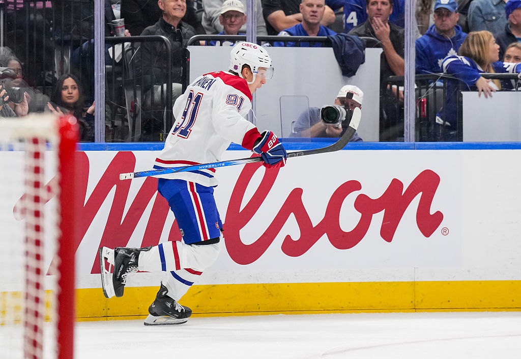 Oliver Kapanen a joué comme un deuxième centre hier soir