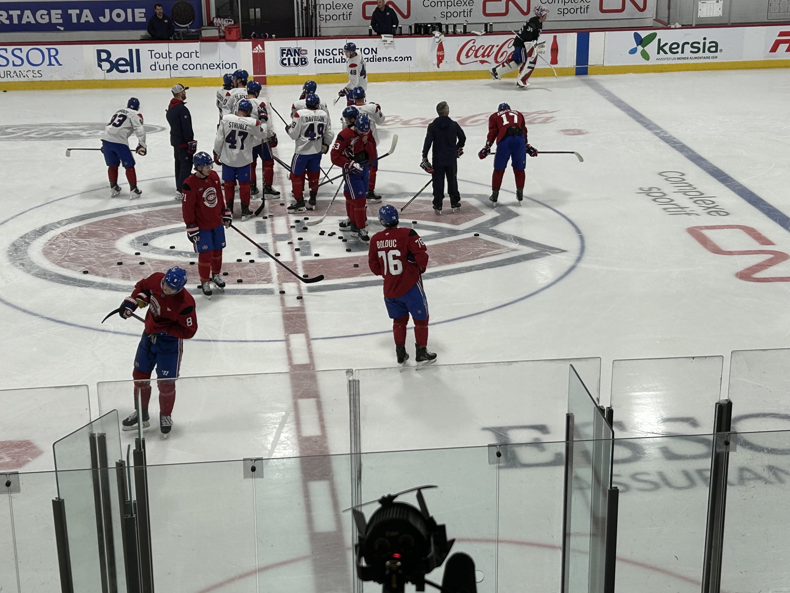 Entraînement : Zachary Bolduc est encore sur le premier trio