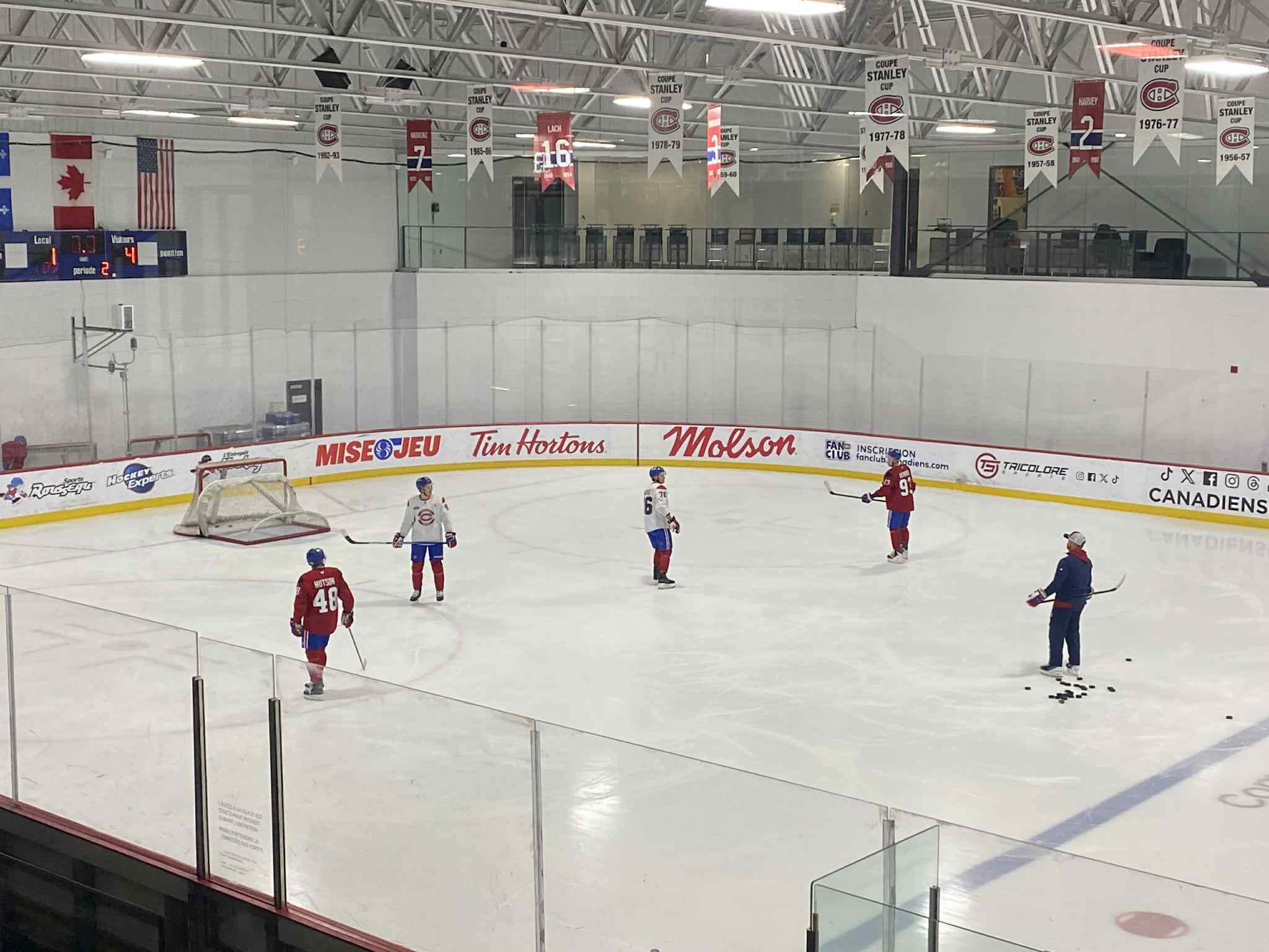 Entraînement optionnel : Aucun gars du Rocket n'était sur la patinoire