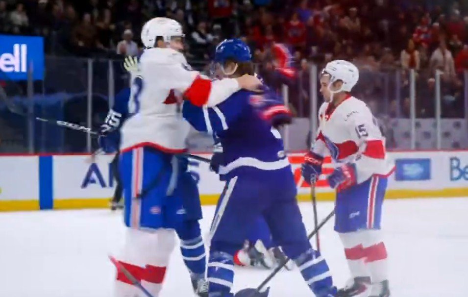 Victoire du Rocket : un dur combat éclate entre Florian Xhekaj et Michael Pezzetta