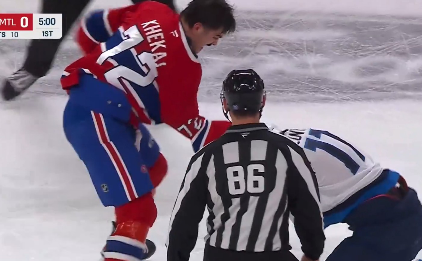 Arber Xhekaj remporte un furieux combat contre Adam Lowry (et il était crinqué)