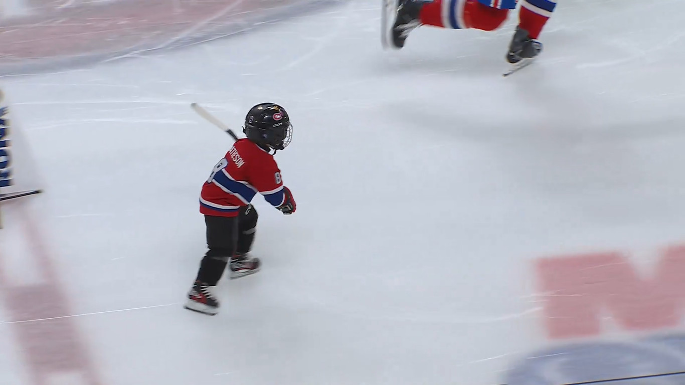 VIDÉO : Le fils de Mike Matheson se donne en spectacle au concours d'habiletés du Canadien