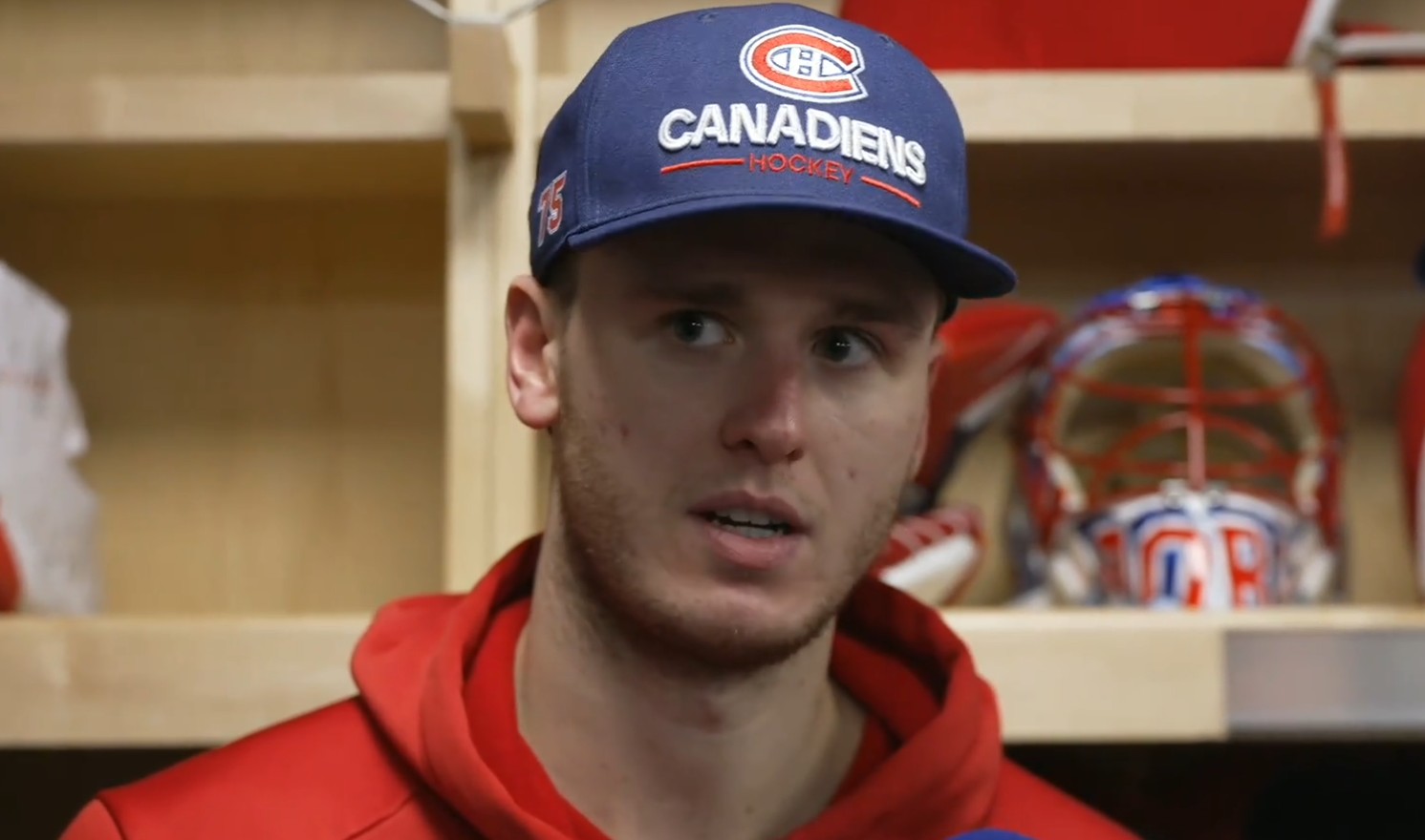 Jakub Dobes a jasé aux médias après sa brillante performance ce soir